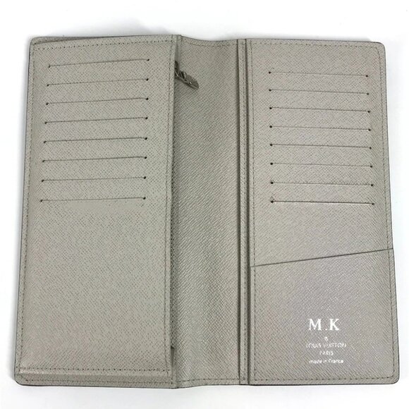LOUIS VUITTON M30557 Taiga Bicolor Portefeuille Brazza 2-fold Long Wallet - Picture 2 of 14